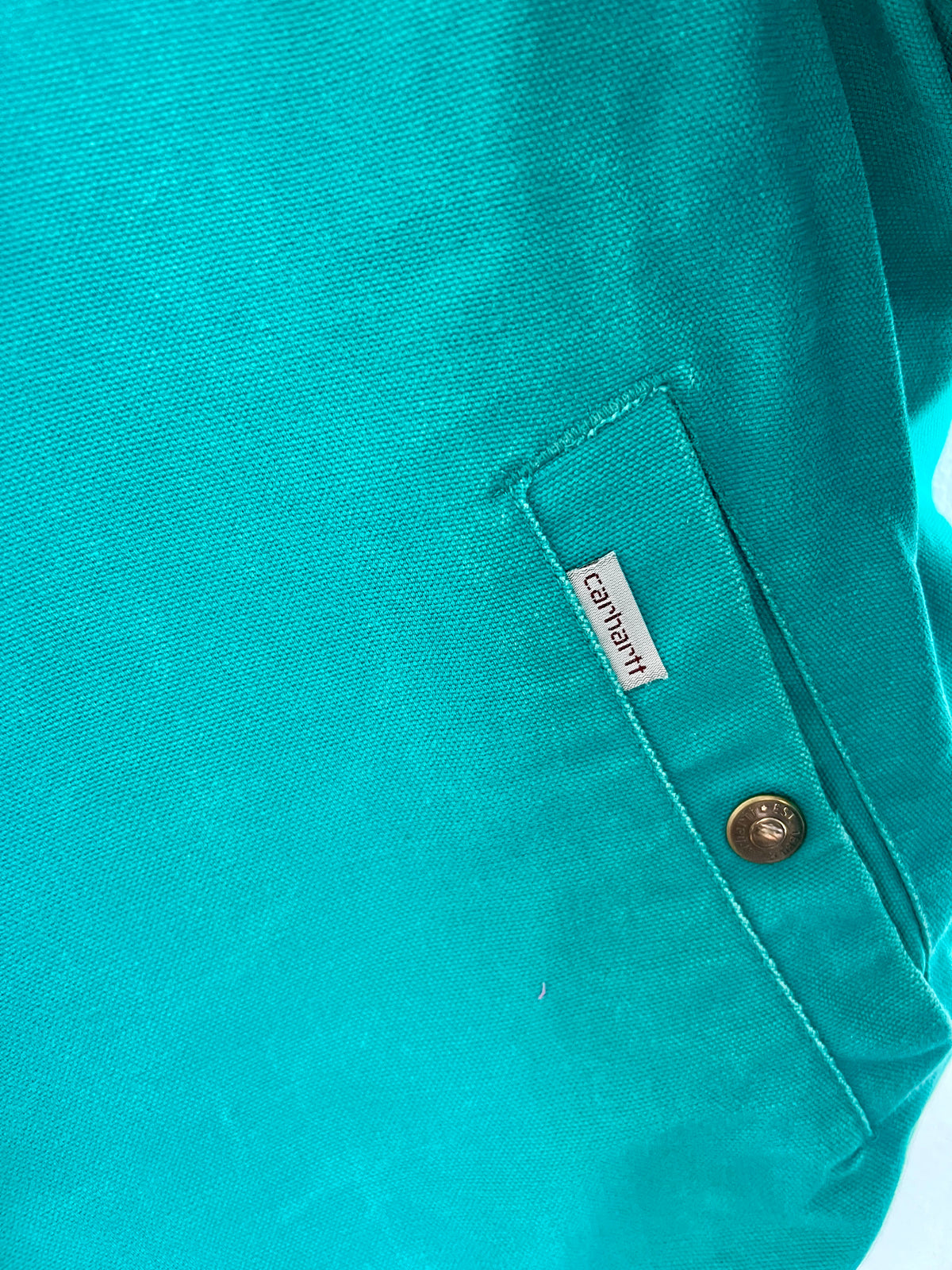 Vintage Carhartt Teal ’90s Heavyweight Canvas Jacket – L/XL