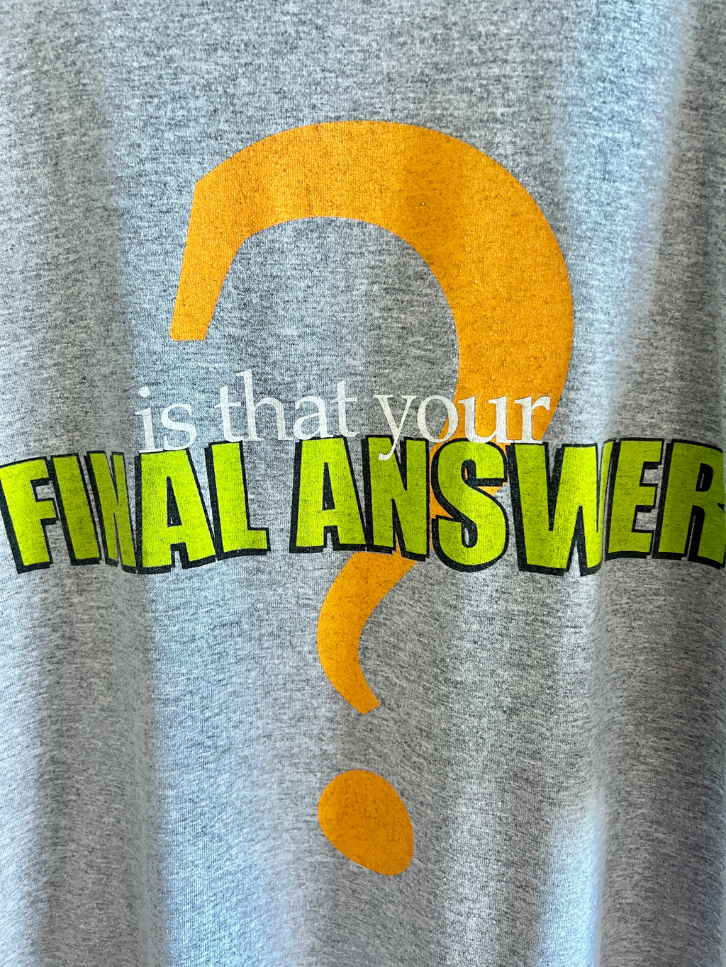 Vintage Who Wants to Be a Millionaire? ’90s T-Shirt – XL