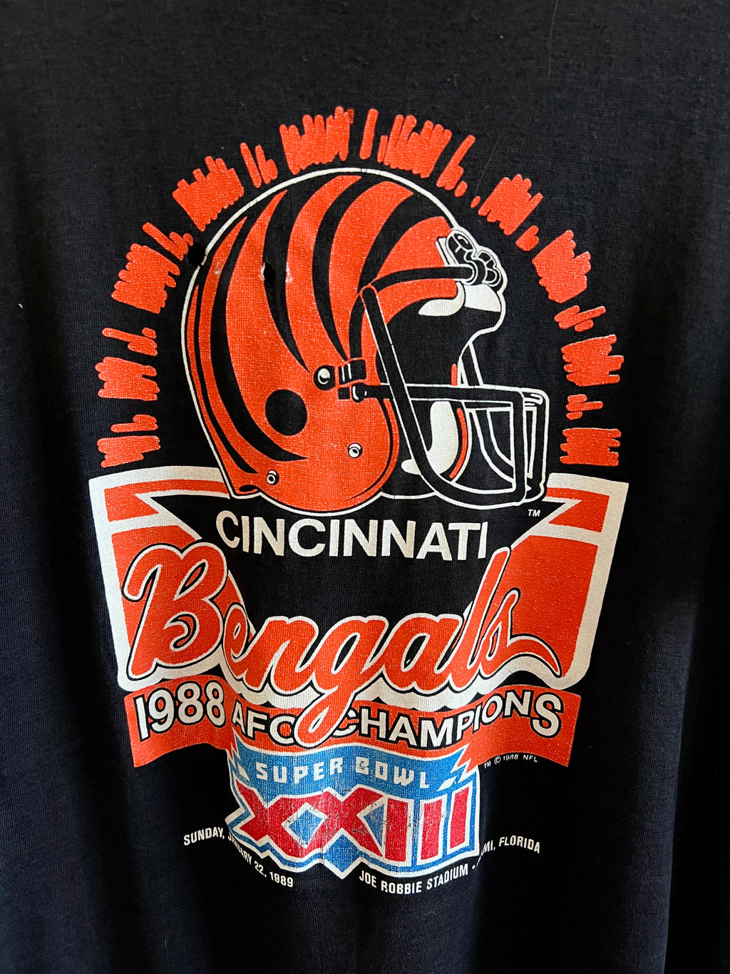 Vintage Cincinnati Bengals AFC Champions ’88 T-Shirt – L
