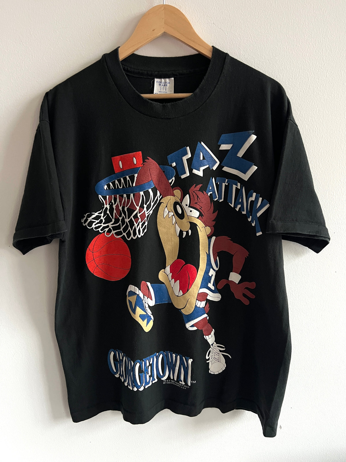 Vintage Georgetown University Tasmanian Devil ’93 T-Shirt – XL