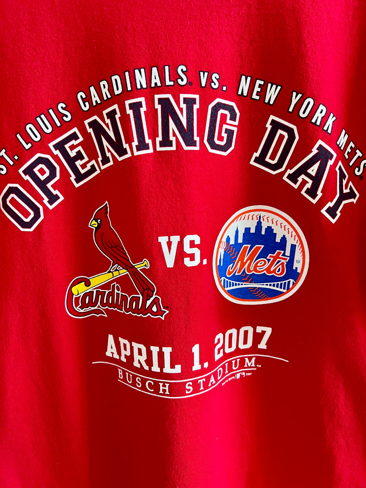 Vintage St. Louis Cardinals New York Mets Opening Day ’07 T-Shirt – L
