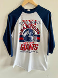 Vintage New York Giants Super Bowl XXI Champions ’87 Lightweight 3/4-Sleeve Shirt – M