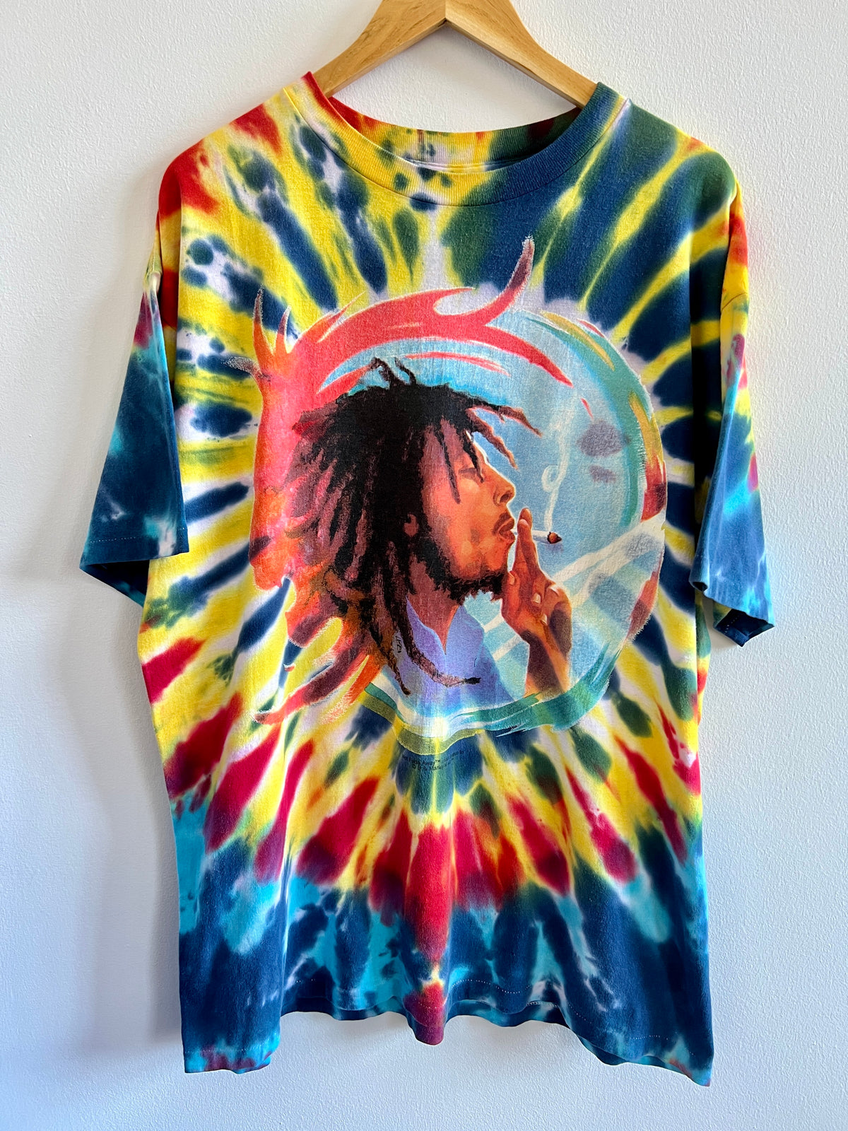 Vintage Bob Marley Tie-Dye ’90s T-Shirt – XL/XXL