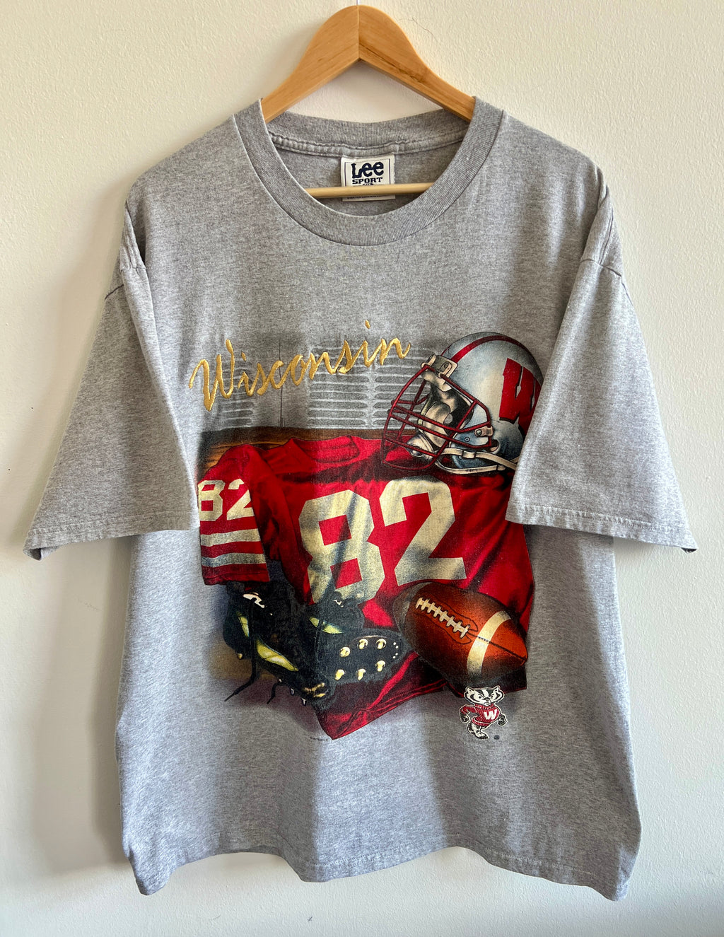 Vintage University of Wisconsin Football ’90s T-Shirt – XL