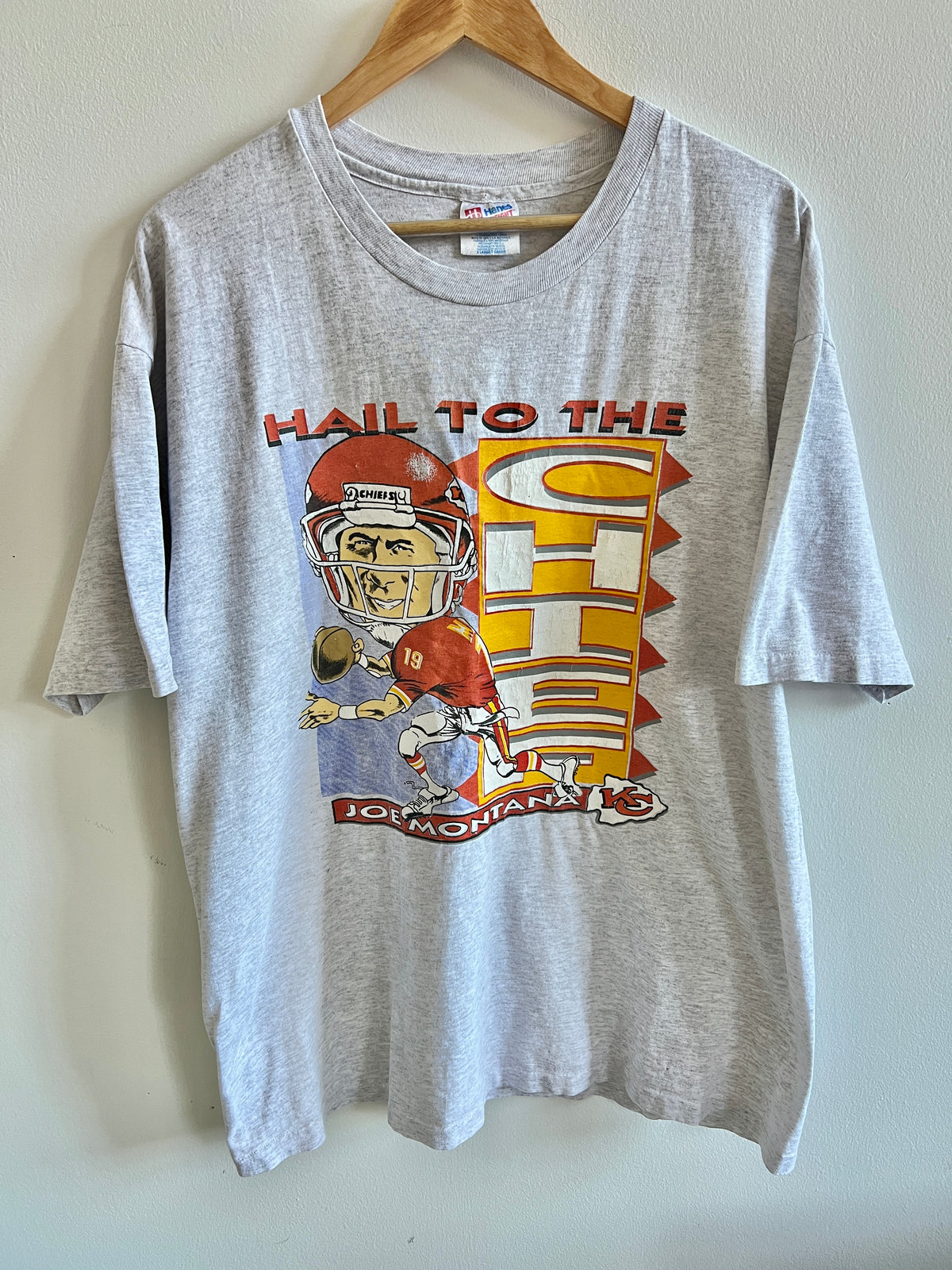 Vintage Joe Montana Kansas City Chiefs ’90s T-Shirt – XL