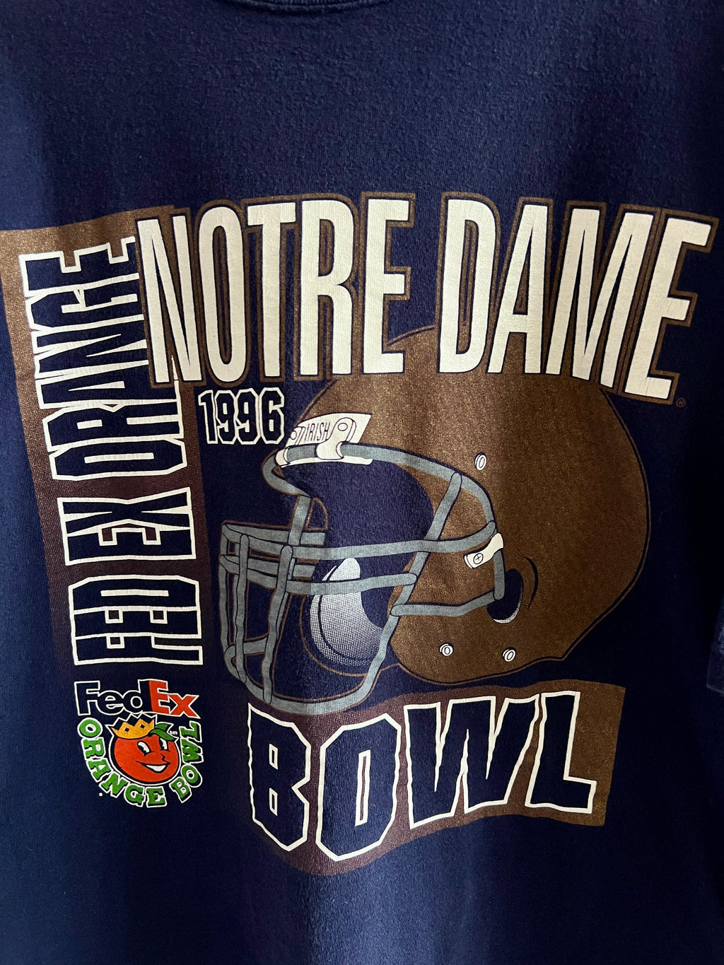 Vintage University of Notre Dame FedEx Orange Bowl ’96 T-Shirt – XL