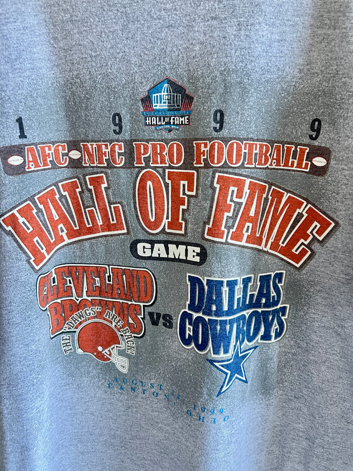 Vintage Cleveland Browns Dallas Cowboys Hall of Fame Game ’99 T-Shirt – XL