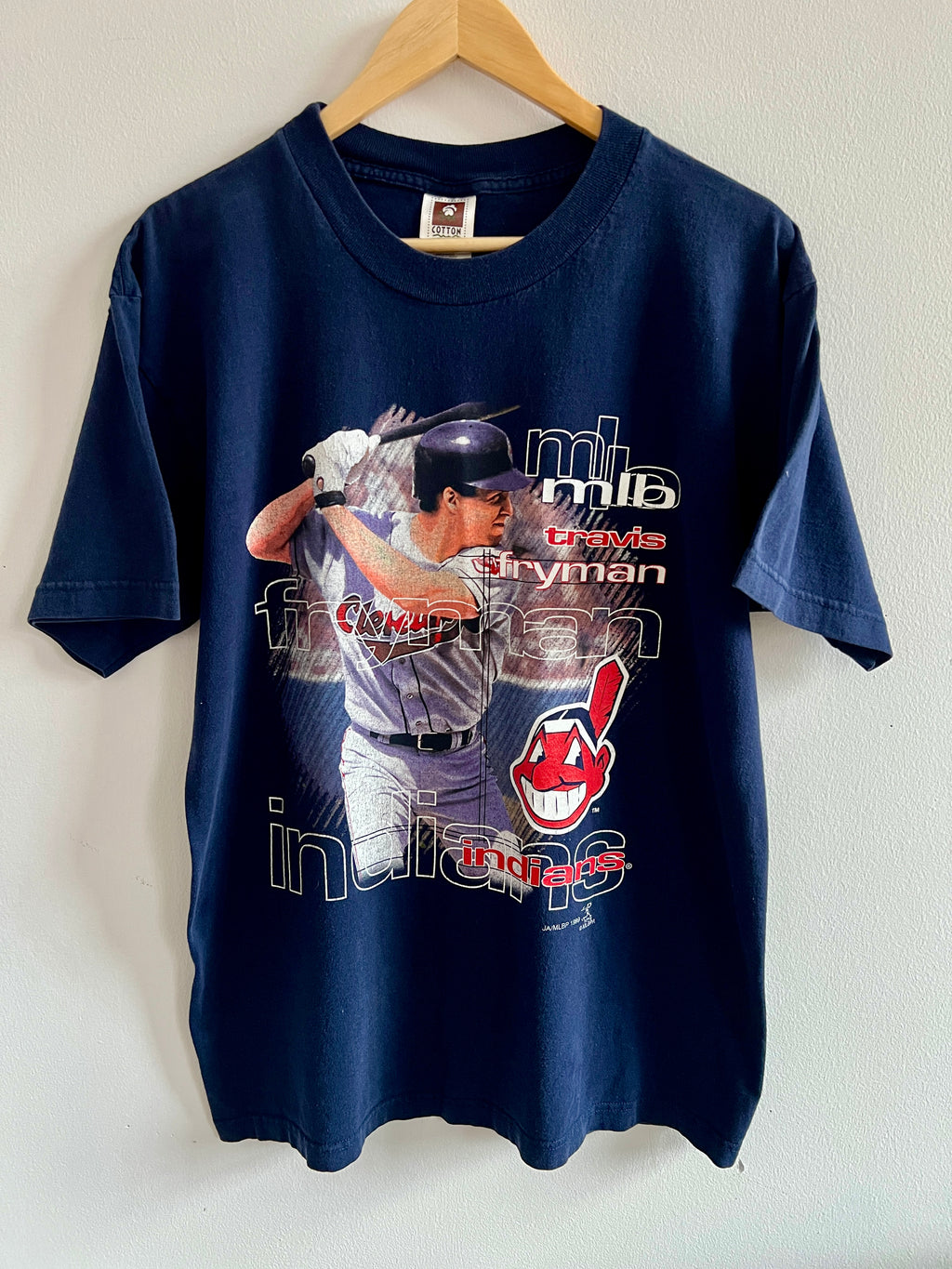 Vintage Cleveland Indians Travis Fryman ’99 T-Shirt – L