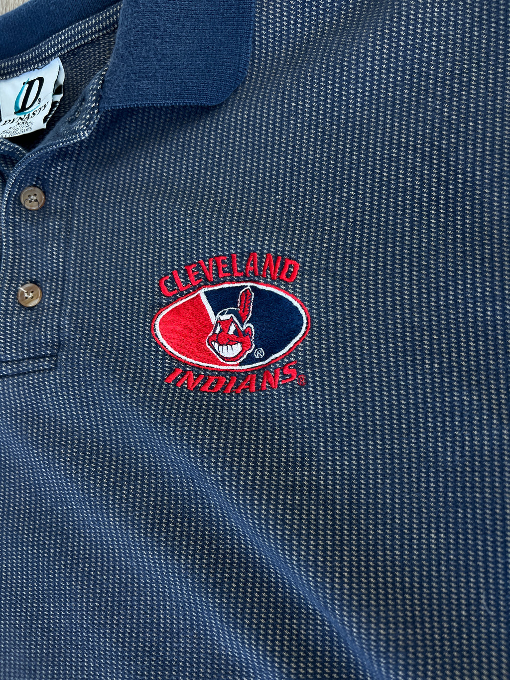 Vintage Cleveland Indians Heavyweight ’90s Polo – XL/XXL
