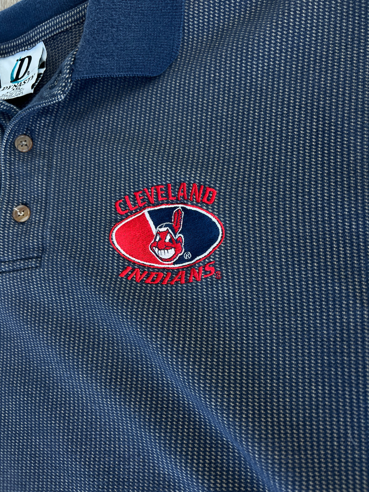 Vintage Cleveland Indians Heavyweight ’90s Polo – XL/XXL