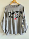 Vintage Pittsburgh Steelers AFC Champions ’05 Long-Sleeve T-Shirt – XL