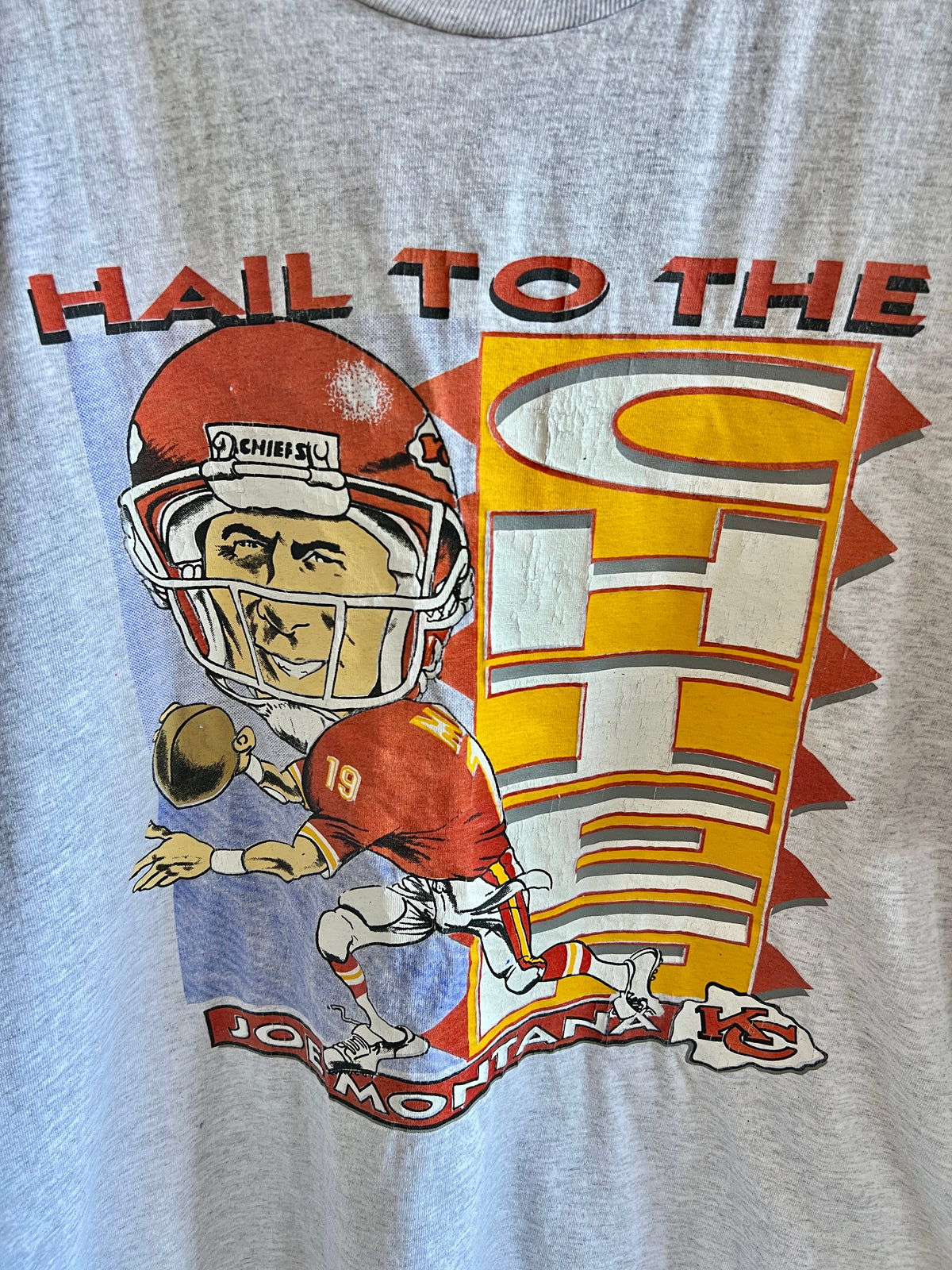 Vintage Joe Montana Kansas City Chiefs ’90s T-Shirt – XL