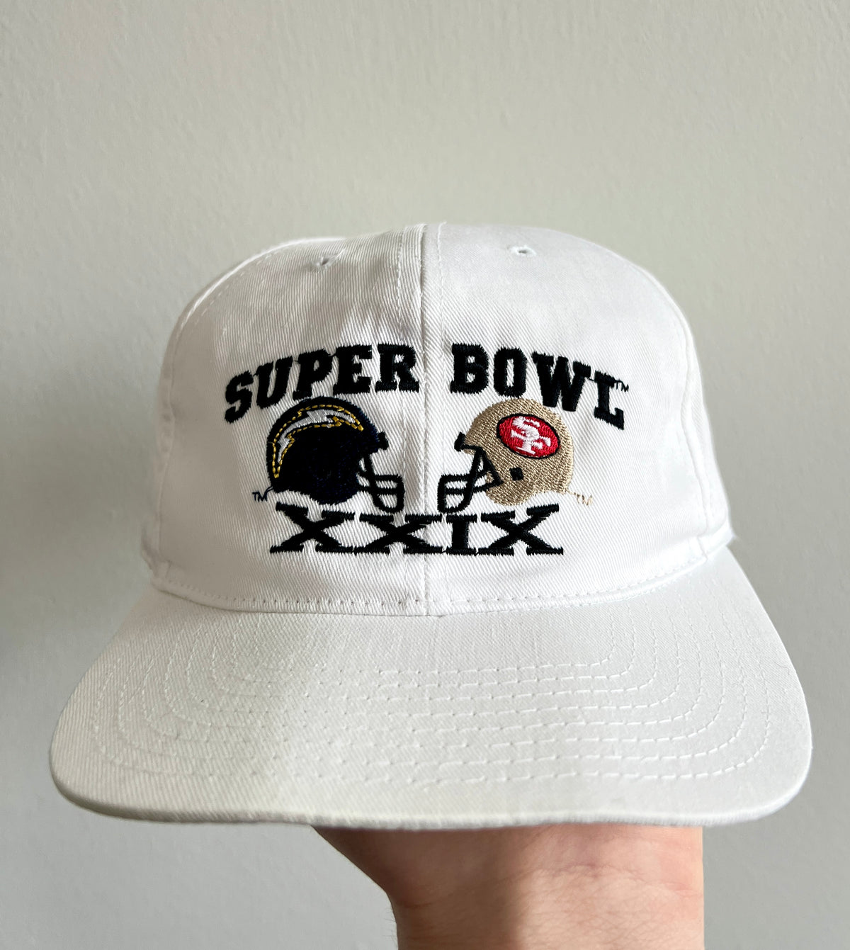 Vintage Super Bowl XXIX Chargers vs. 49ers ’95 Snapback Hat