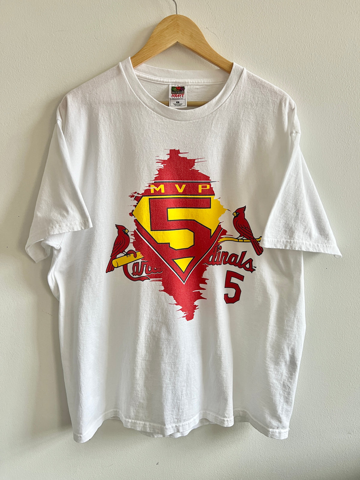Vintage Albert Pujols St. Louis Cardinals Superman ’00s T-Shirt – XL