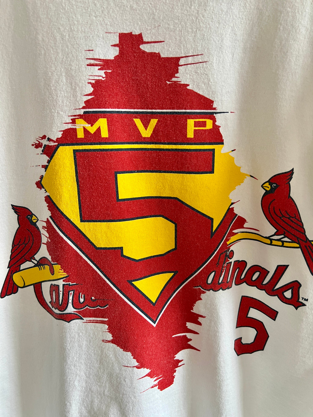 Vintage Albert Pujols St. Louis Cardinals Superman ’00s T-Shirt – XL