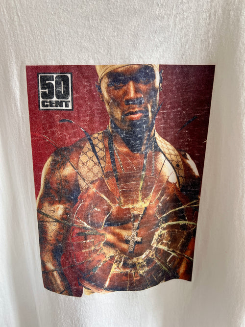 Vintage 50 Cent Get Rich or Die Tryin’ ’00s Heavyweight T-Shirt – 5XL