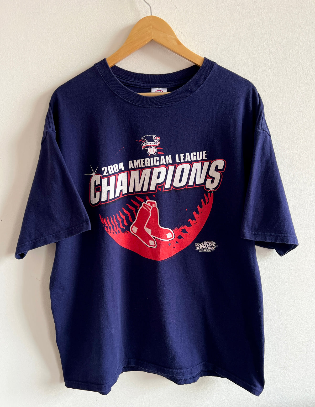 Vintage Boston Red Sox American League Champions ’04 T-Shirt – XL