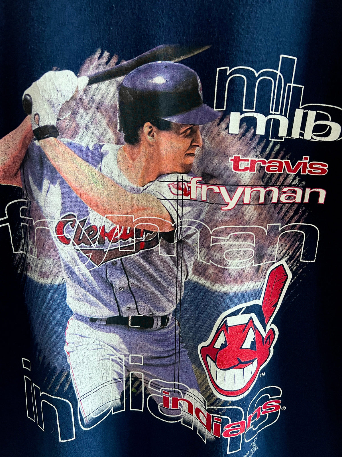 Vintage Cleveland Indians Travis Fryman ’99 T-Shirt – L