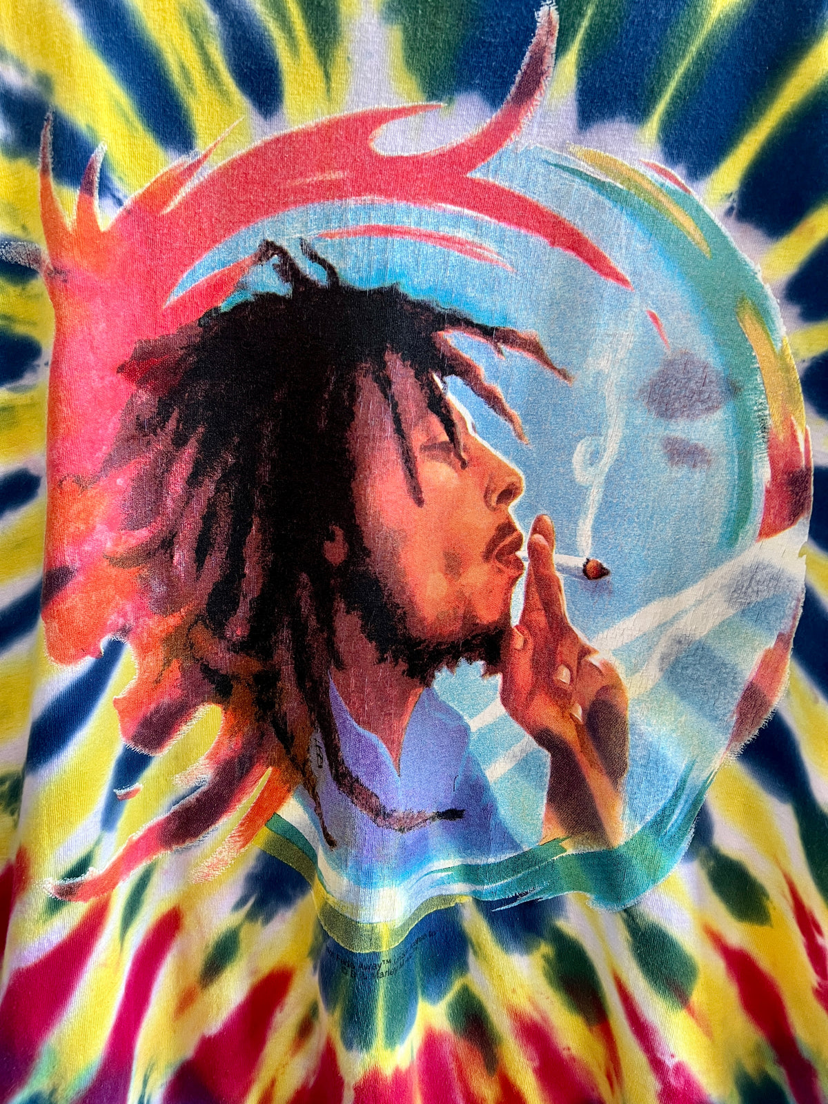 Vintage Bob Marley Tie-Dye ’90s T-Shirt – XL/XXL