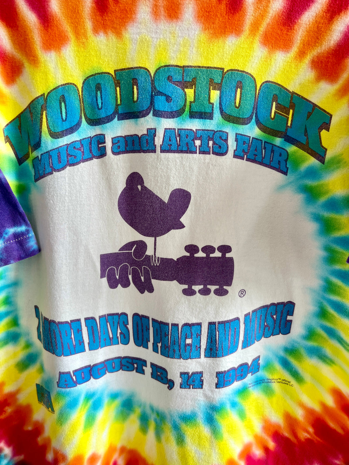 Vintage Woodstock ’94 Tie-Dye T-Shirt – XL