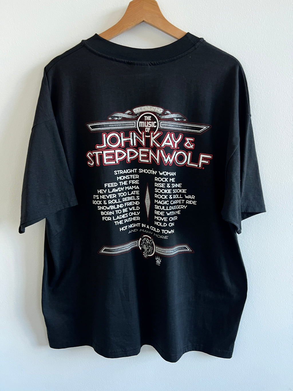 Vintage John Kay and Steppenwolf Concert ’99 T-Shirt – XL