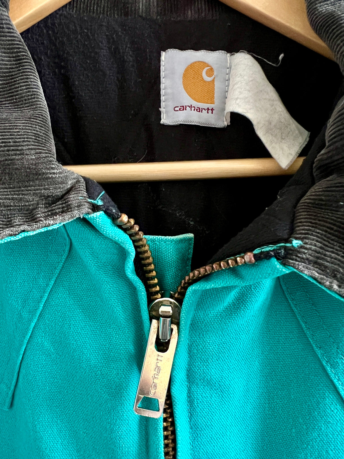 Vintage Carhartt Teal ’90s Heavyweight Canvas Jacket – L/XL