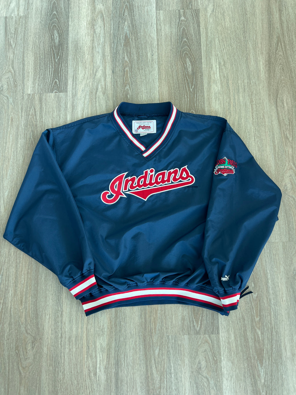 Vintage Cleveland Indians ‘99 Pullover Windbreaker Jacket - XL/XXL