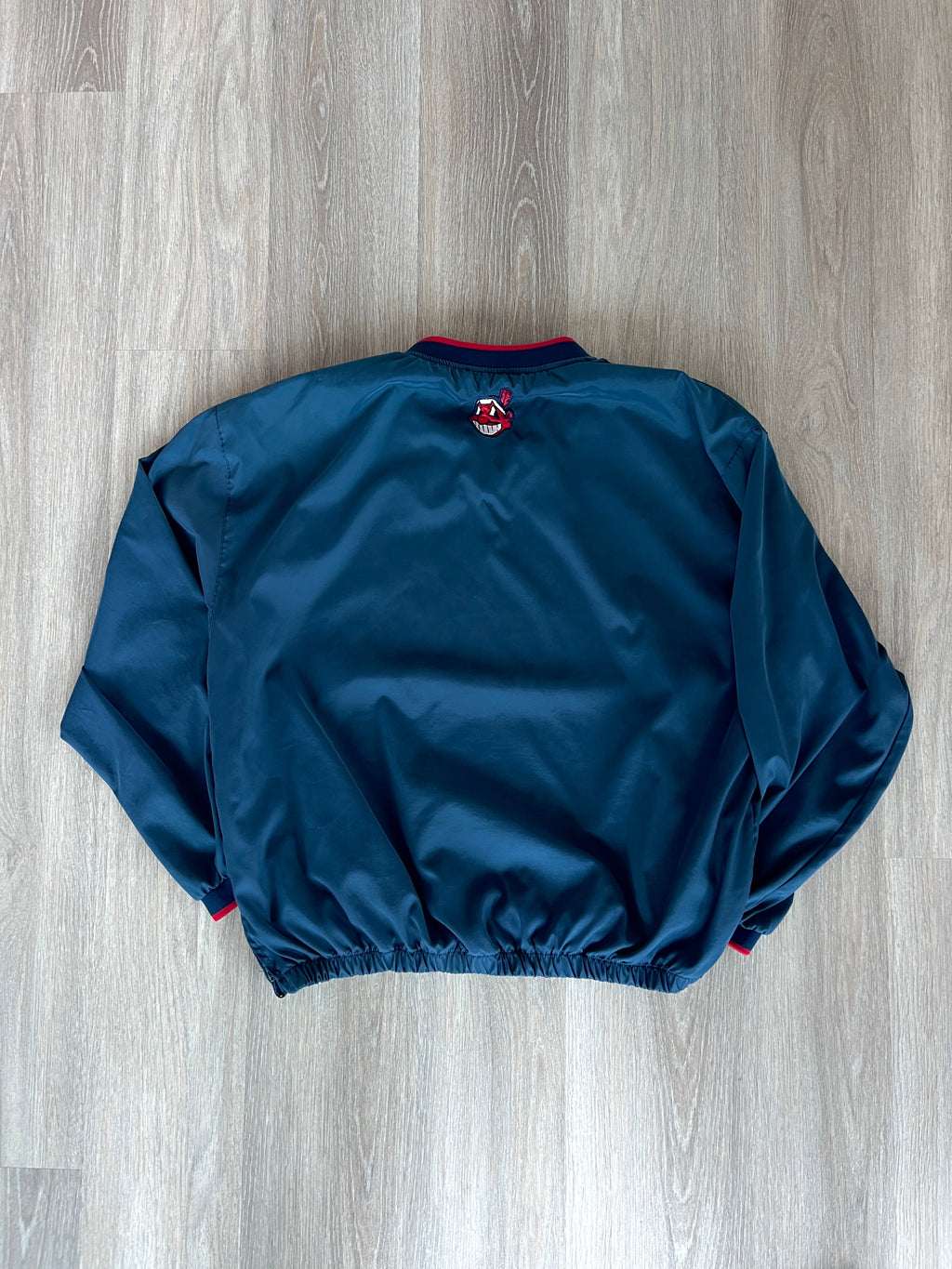 Vintage Cleveland Indians '00s Pullover Windbreaker Jacket - L/XL