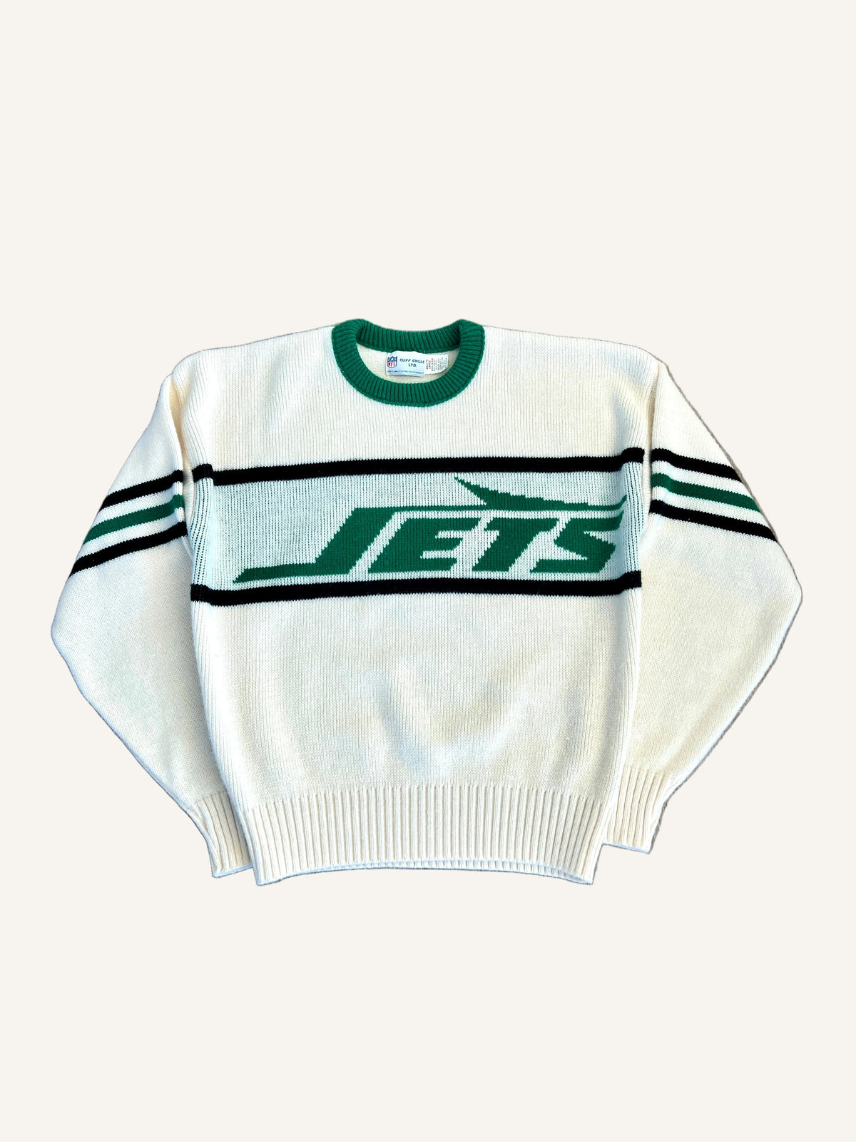 Vintage New York Jets '80s Cliff Engle Sweater - L