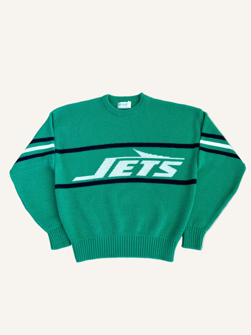 Vintage New York Jets '80s Cliff Engle Sweater - L