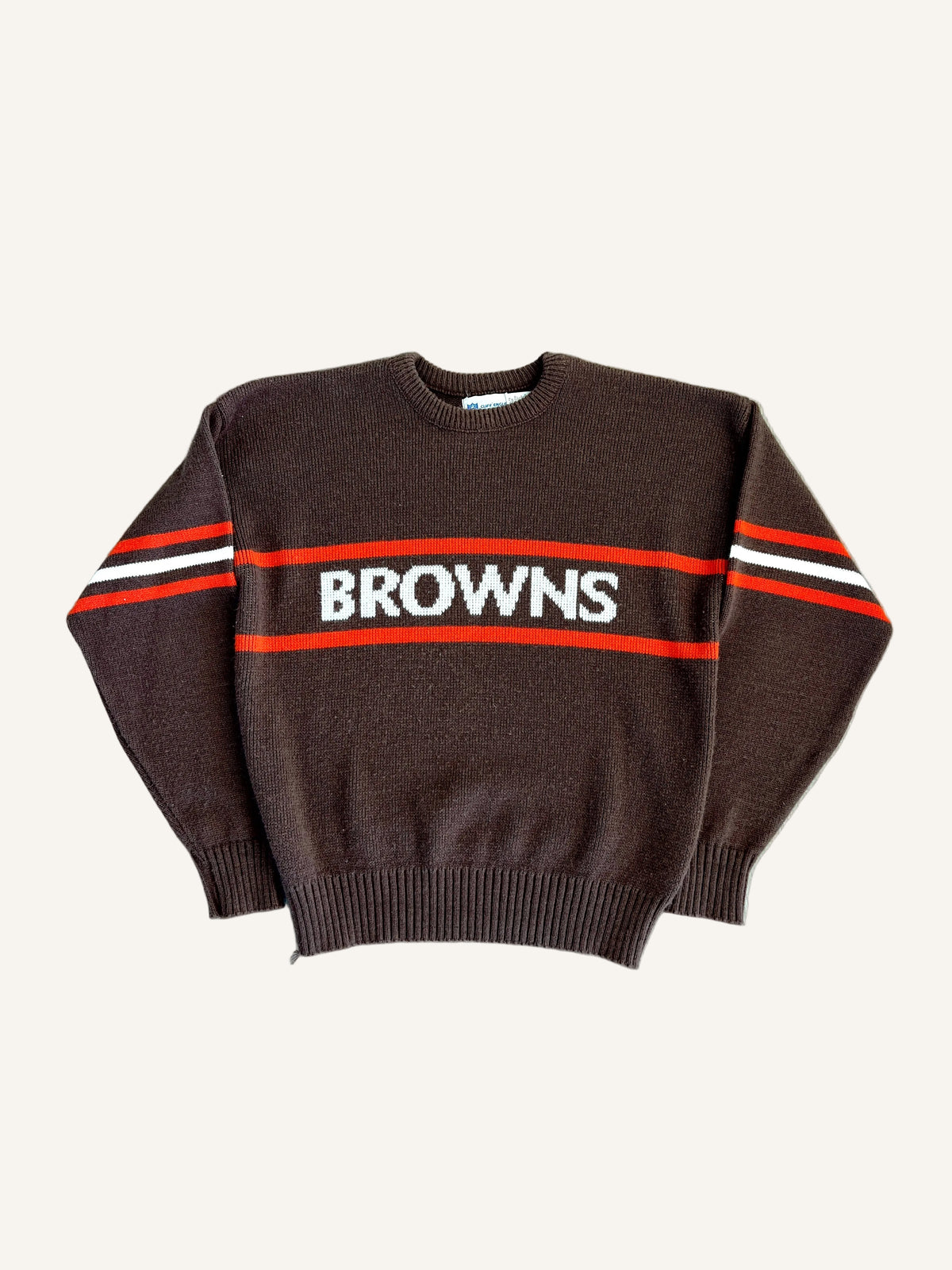 Vintage Cleveland Browns '80s Cliff Engle Sweater - L/XL