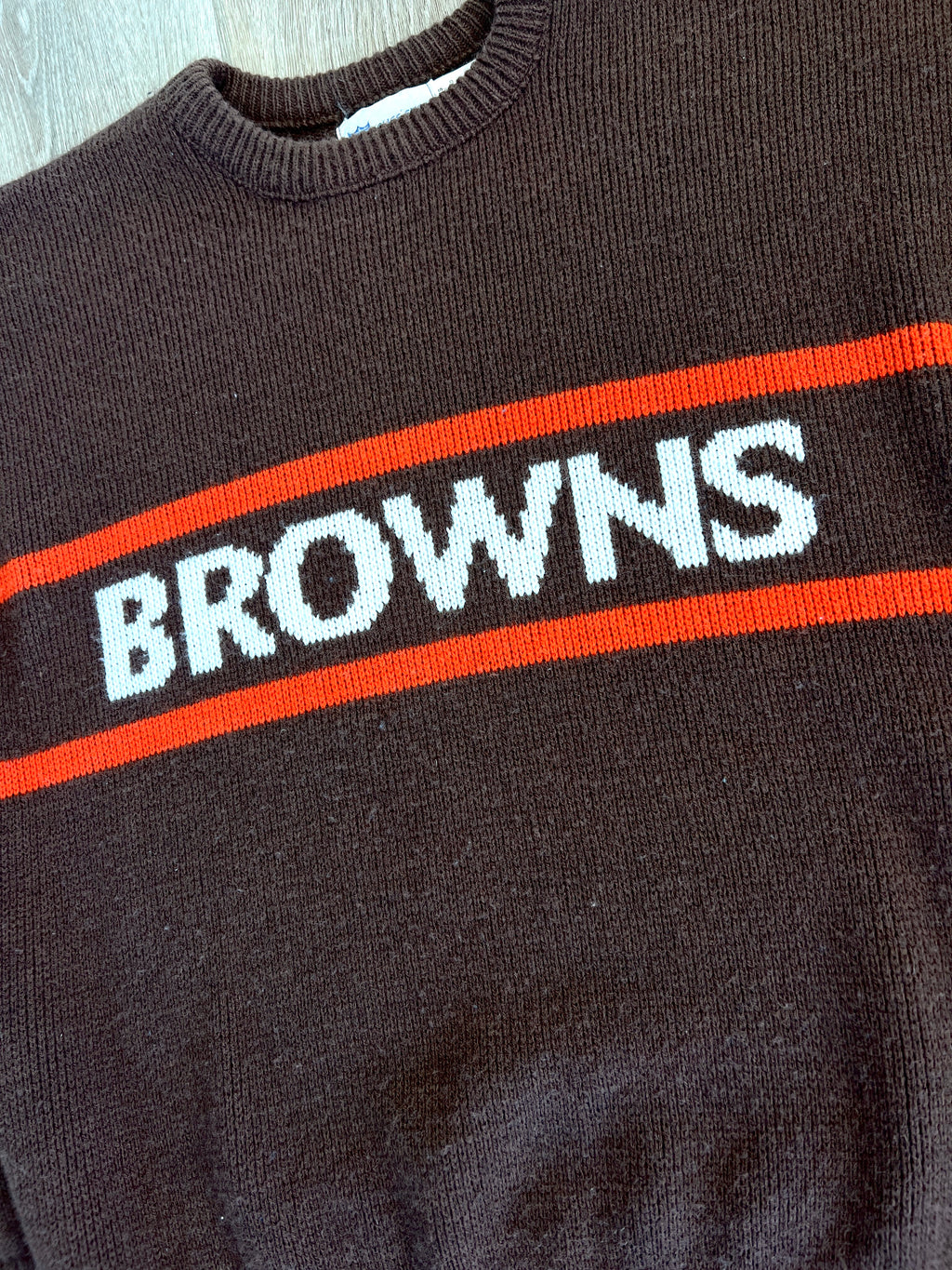 Vintage Cleveland Browns '80s Cliff Engle Sweater - L/XL