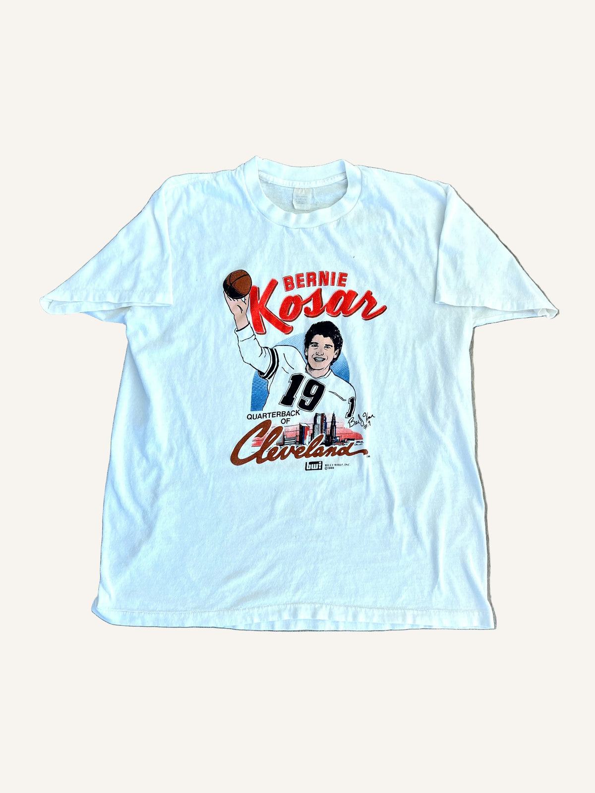 Vintage Cleveland Browns Bernie Kosar '89 T-Shirt - L