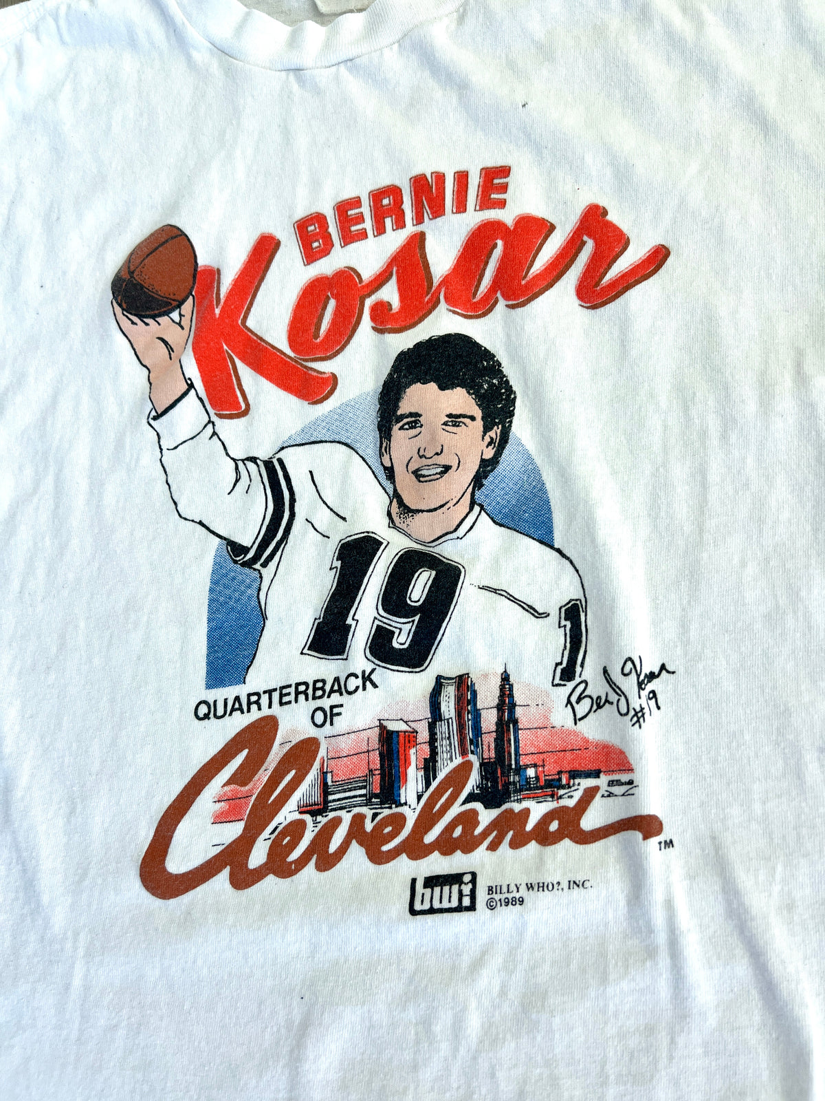 Vintage Cleveland Browns Bernie Kosar '89 T-Shirt - L