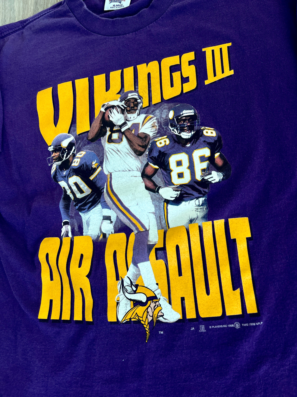 Vintage Minnesota Vikings Wide Receivers '98 T-Shirt - XL