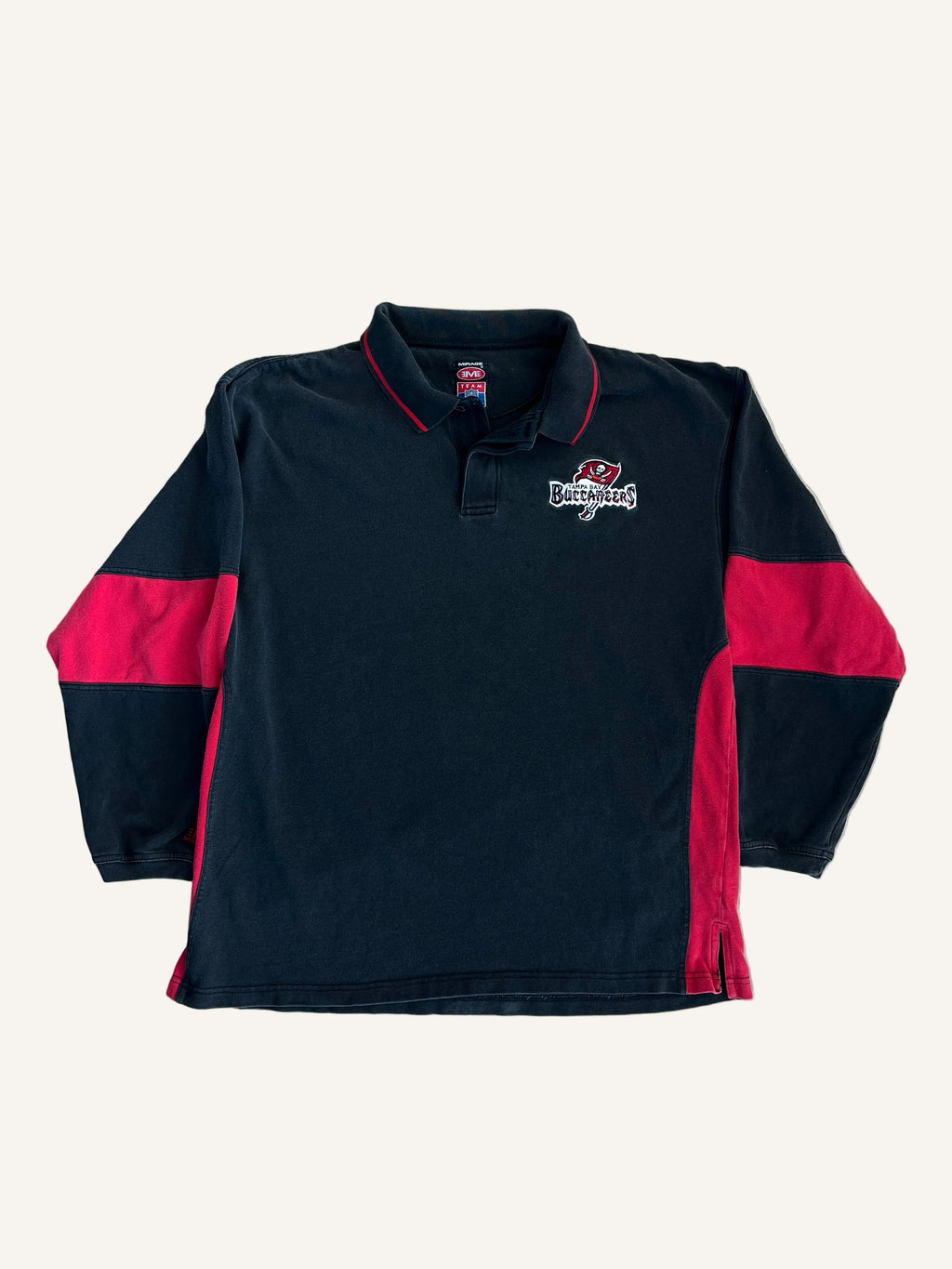 Vintage Tampa Bay Buccaneers '90s Heavyweight Long Sleeve Polo - XL