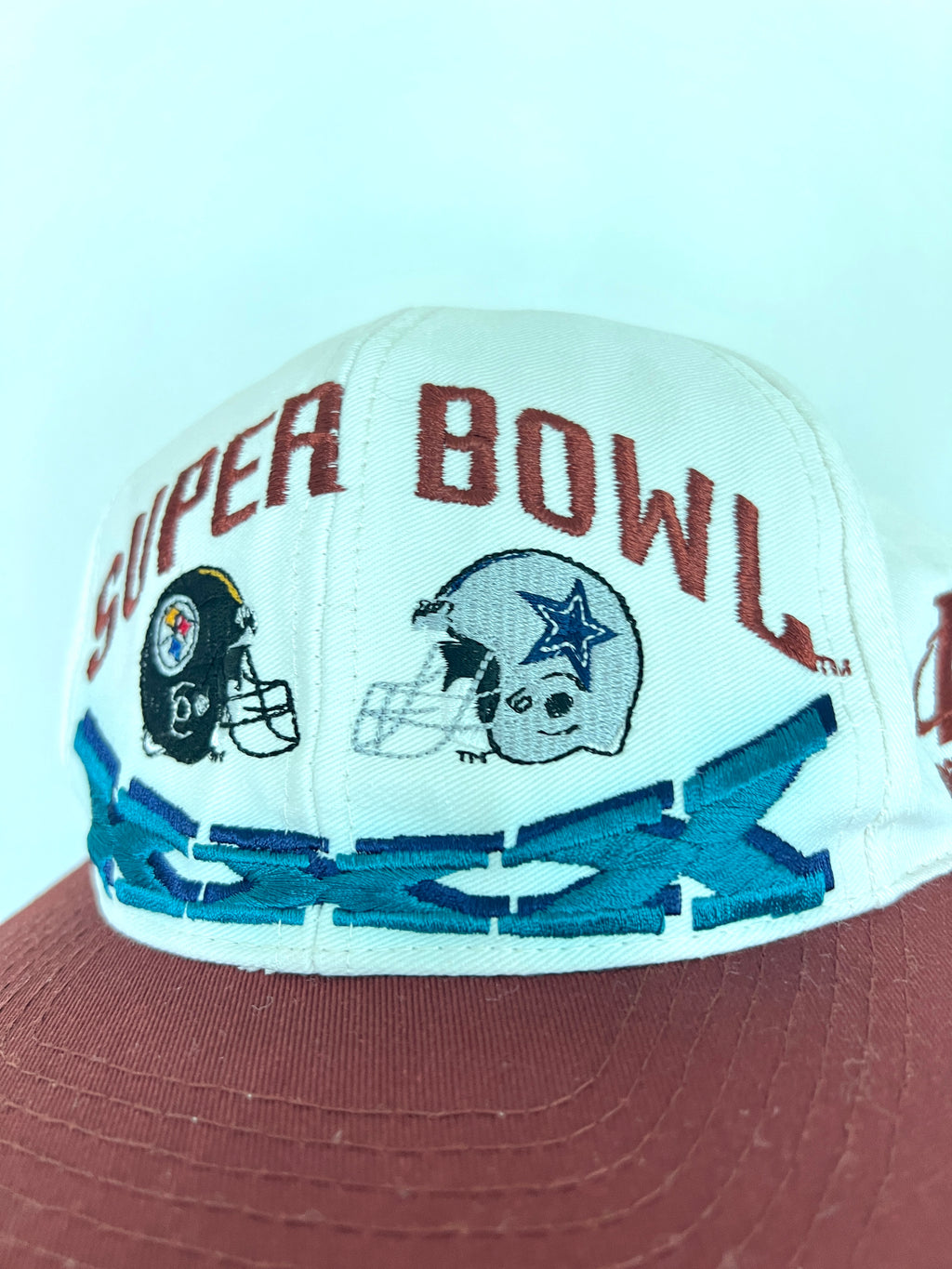 Vintage Super Bowl XXX Pittsburgh Steelers Dallas Cowboys Hat '96 Snapback Hat